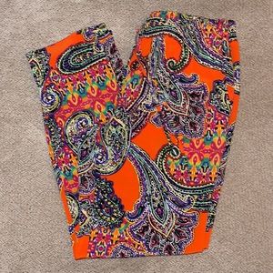 Lauren Ralph Lauren
Paisley-Print Crepe Pants Sz 6